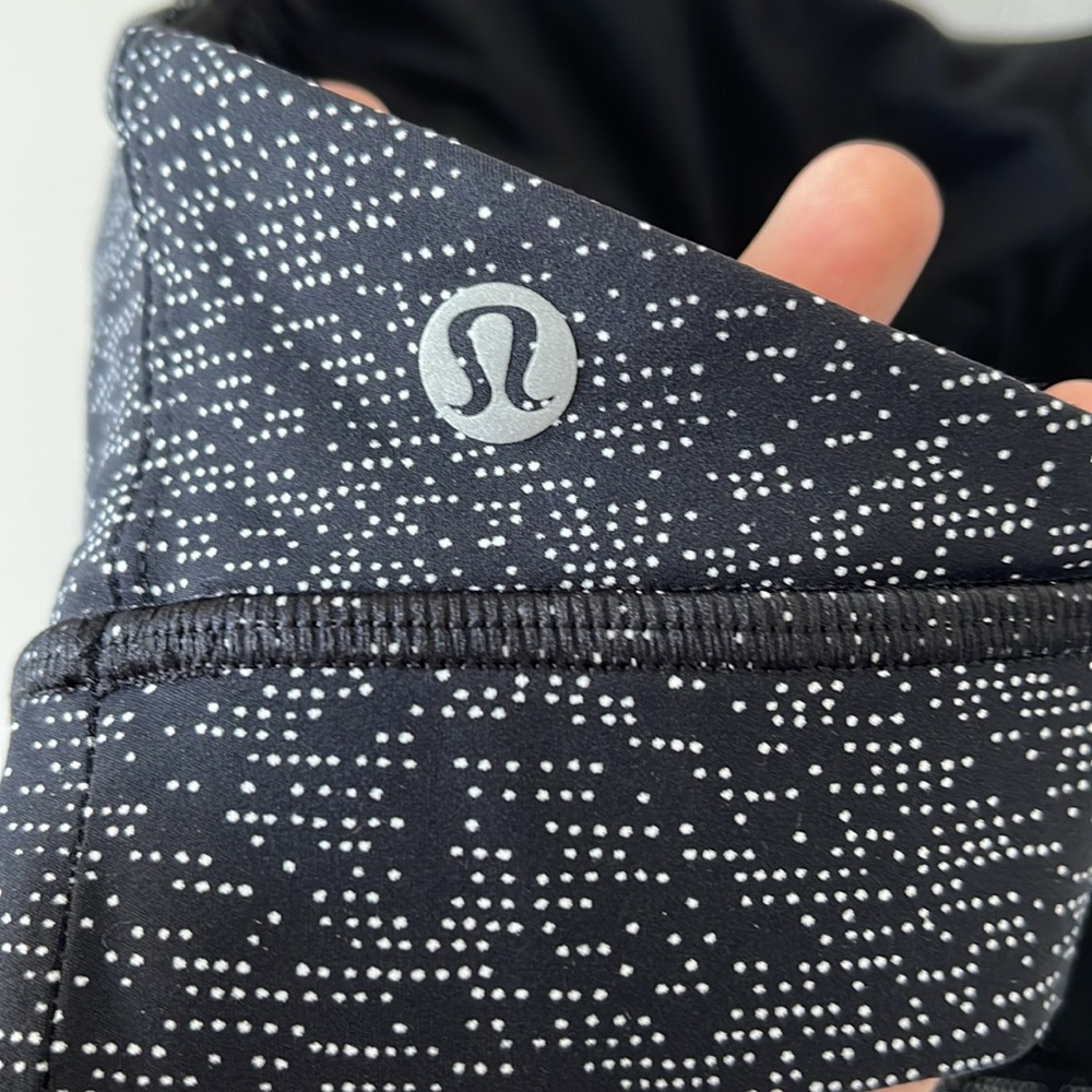 Lululemon Fast & Free Bra (Nulux) Alpine White Black 6 - Picture 9 of 9